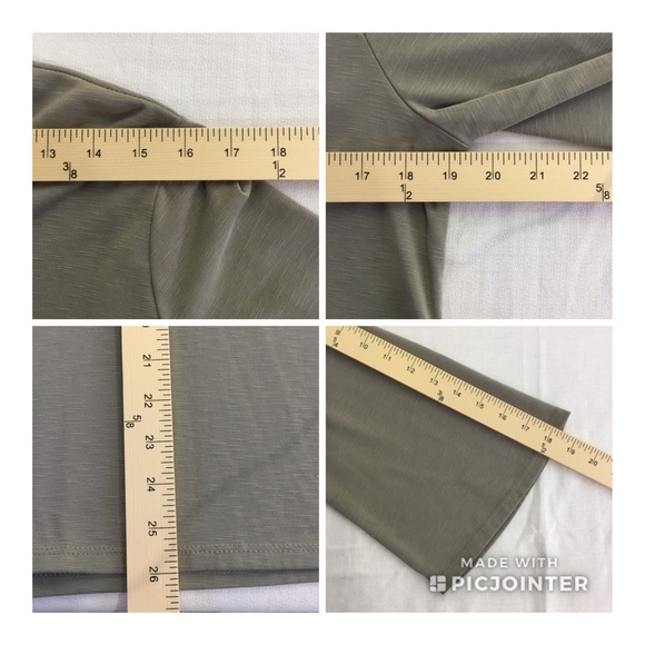 ANDREE by UNIT V-Neck Top with Bell Sleeves, L - Picture 8 of 10